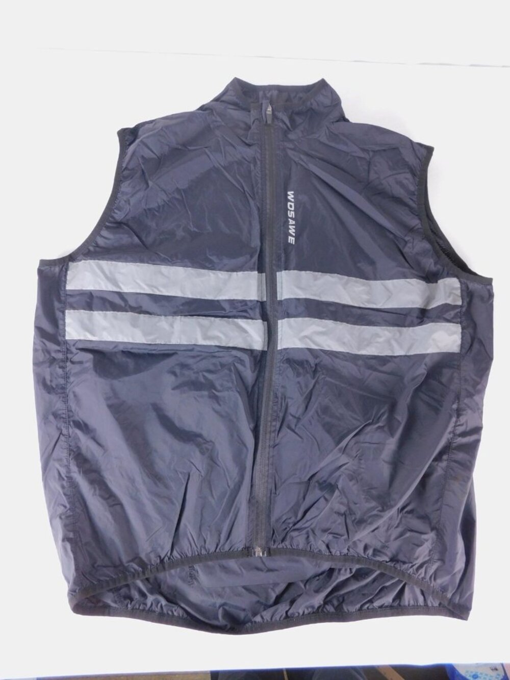 WOSAWE Cycling Vest Mens XXL Black Windstopper Reflective Full Zip Road Bike - Picture 4 of 10